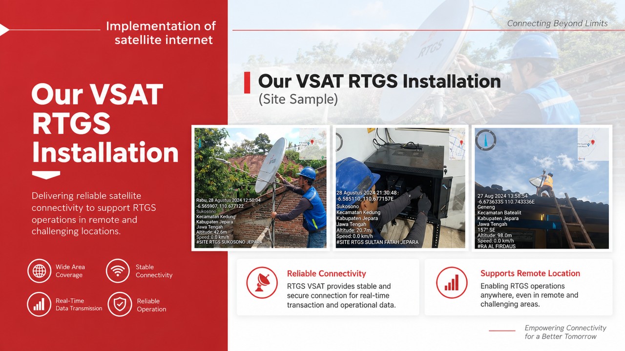 VSAT RTGS Installation